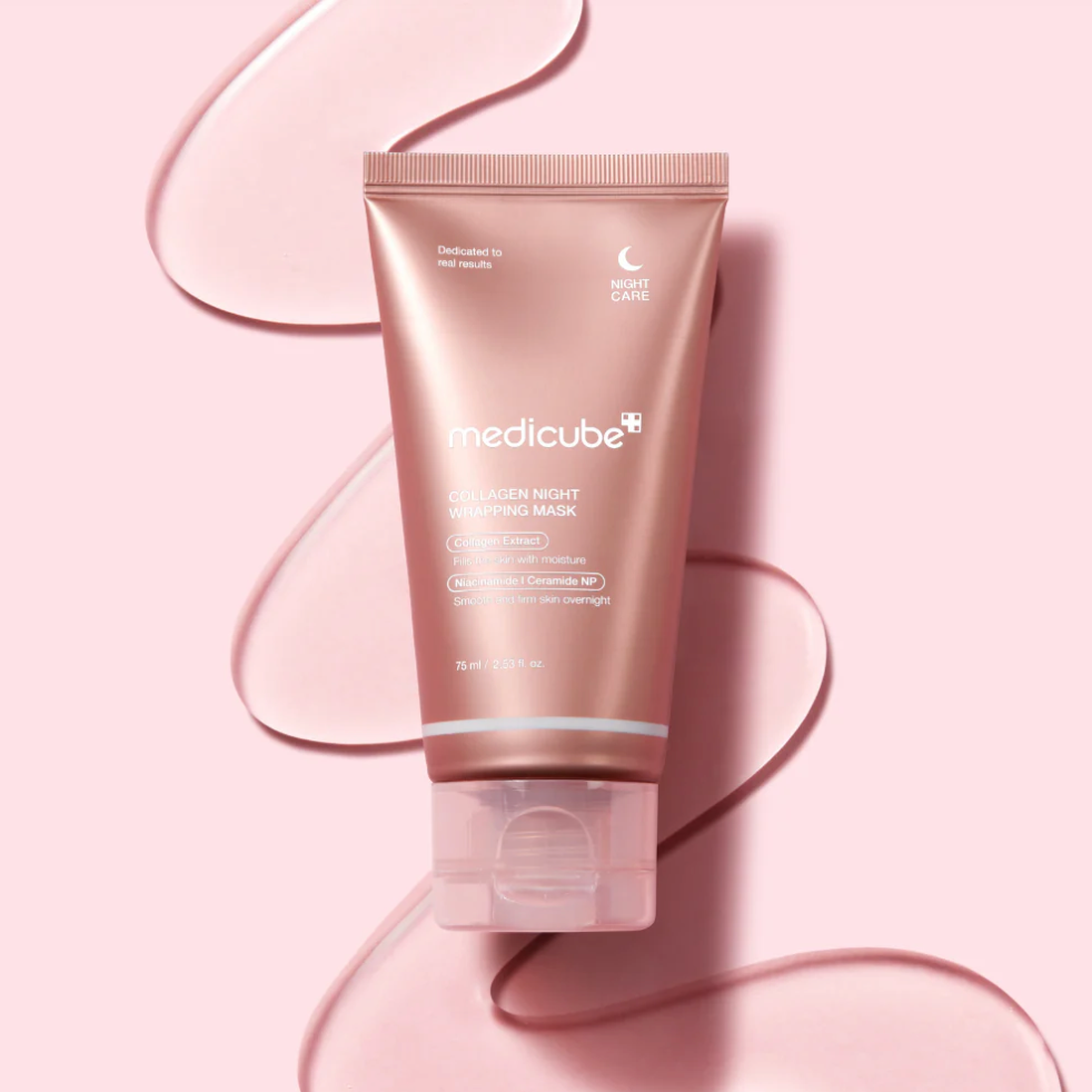 Medicube Collagen Overnight Wrapping Peel Off Facial Mask Pack - Korean Skin Care