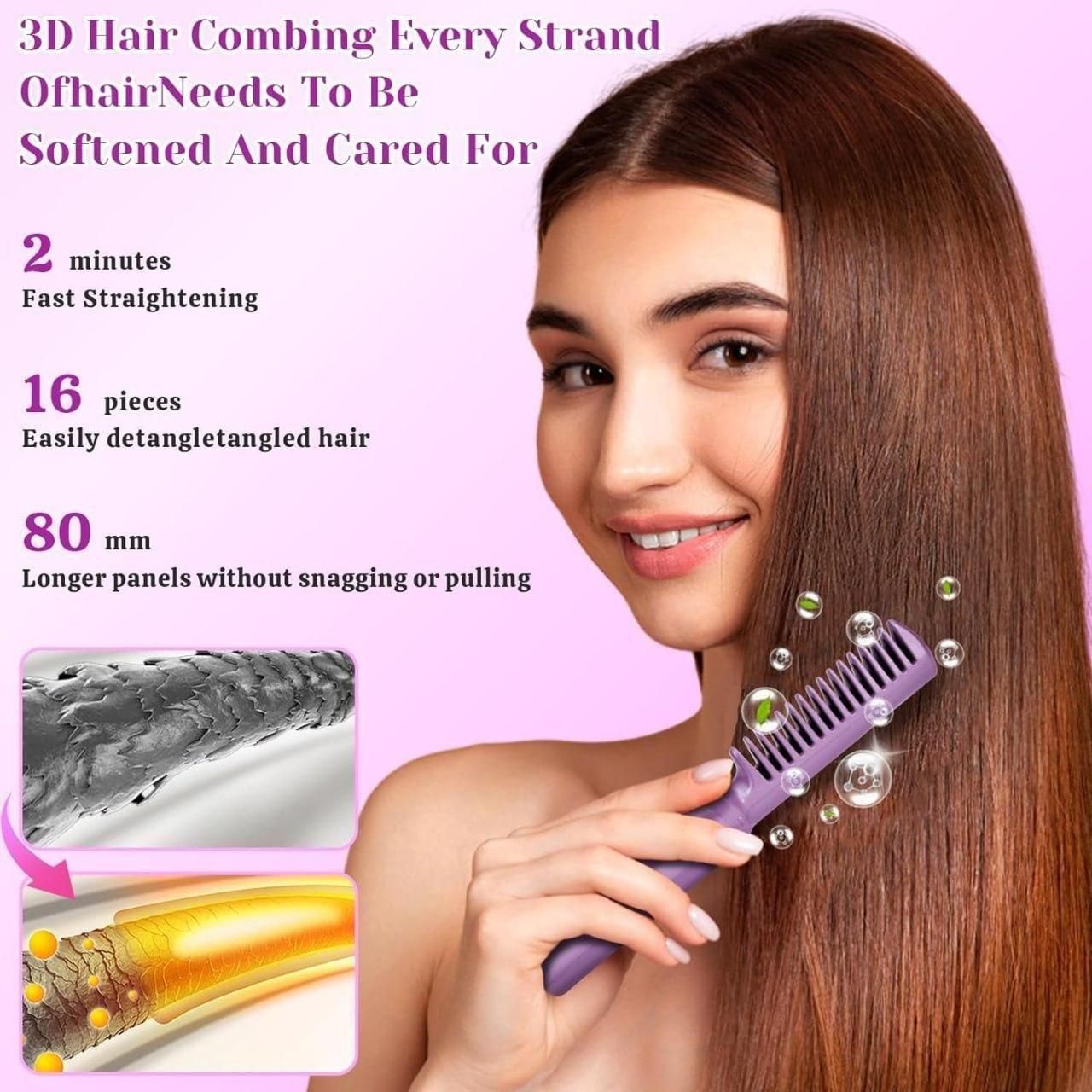 Meneflix Portable Mini Cordless Hair Straightener – Rechargeable, Adjustable & Travel-Friendly