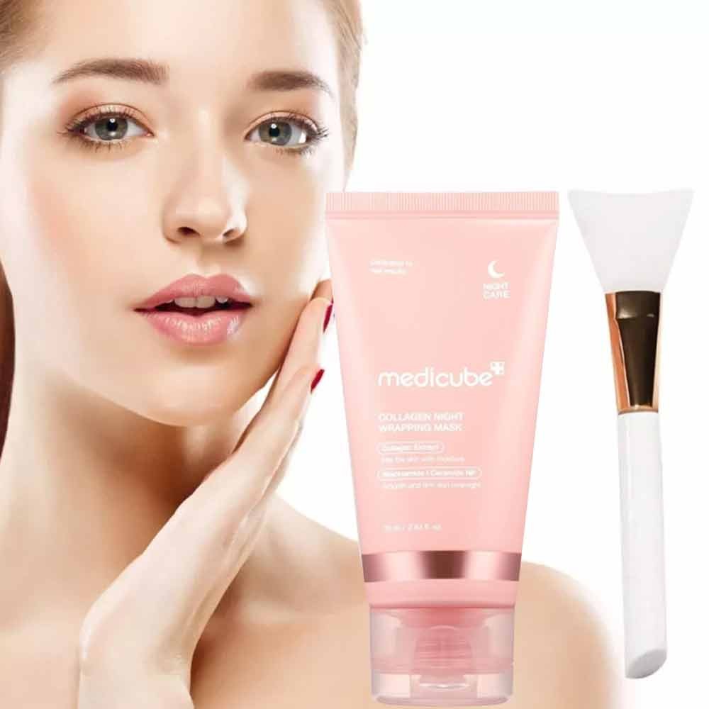 Medicube Collagen Overnight Wrapping Peel Off Facial Mask Pack - Korean Skin Care